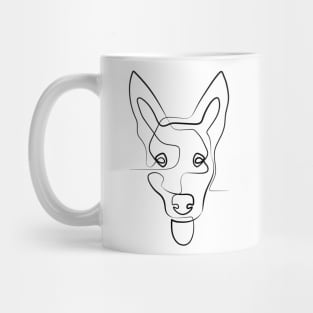 Dog in One Line | One Line Drawing | One Line Art | Minimal | Minimalist Mug